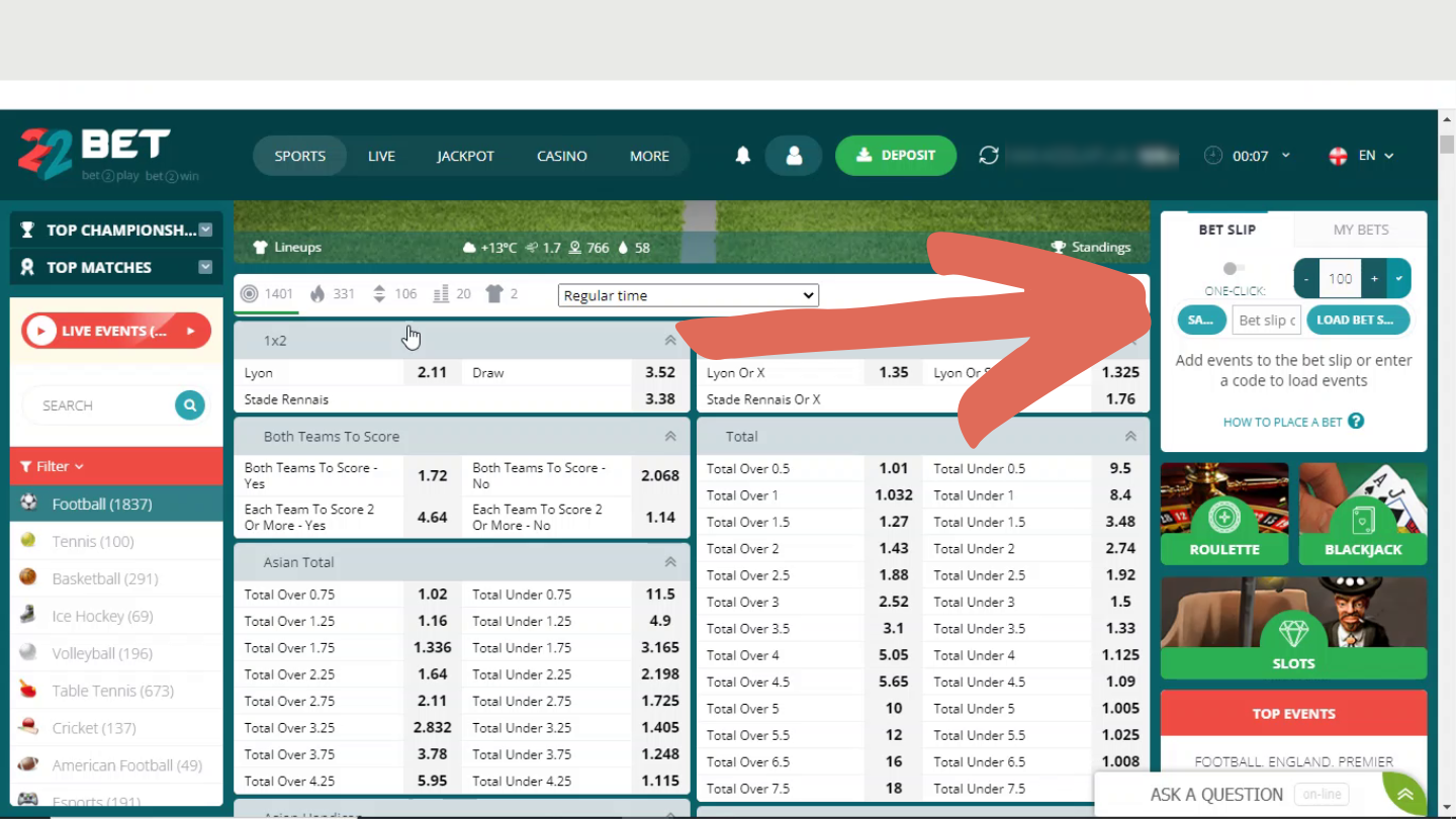 Select the “One-click bet” box and tick it. As easy as it sounds.