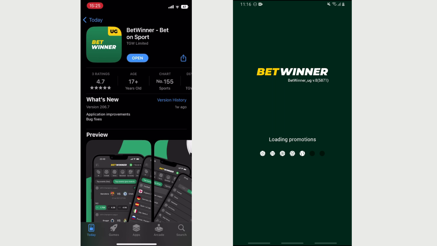 When the process is finished, simply tap on the BetWinner app icon that appears on your device. The whole downloading and installation procedure is faster and easier than for Android. Users just tap a couple of buttons to acquire the application.